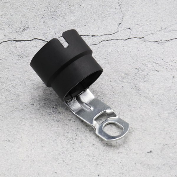 2 stk. 7-polet 13-polet anhængerkontakt-holder drejeled anhænger stik adapter holder forbindelsestilbehør fastgørelsesstik (sort, 95*37mm)