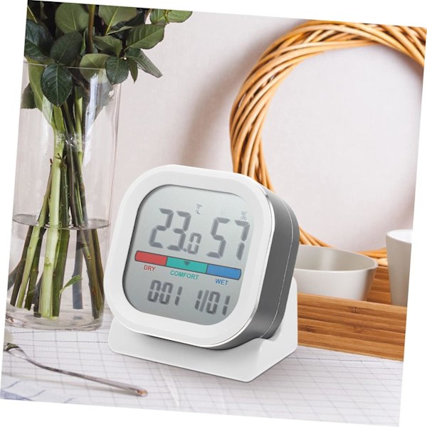 Elektronisk termometer och hygrometer inomhustermometer kylskåpstermometer kylskåpshygrometer inomhus ABS