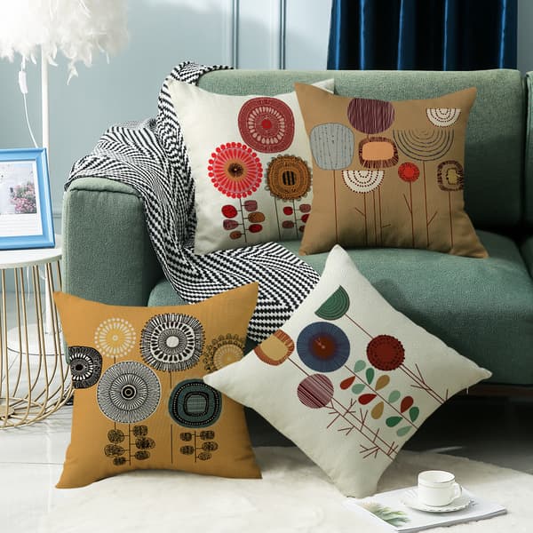 Set med 4 st vackra kuddfodral 45 x 45 cm, örngott