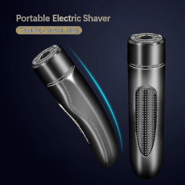 Bærbar barbermaskine USB-oplader genopladelig (sort)