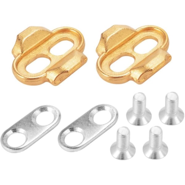 Bicycle Pedal Cleat Bicycle Shoe Lock Plate Gold Riding Mountain