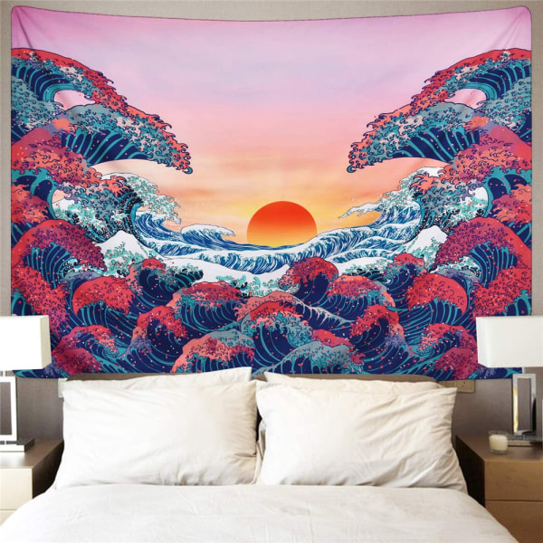 1 stk Large Wave Ocean Wall Hanging Sunset Wall Tapestry Wall Art N
