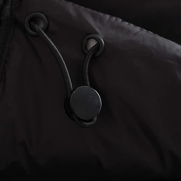 (M) Dam vintercropväst lättviktsärmlös varm ytterkläder dunväst vadderad gilet