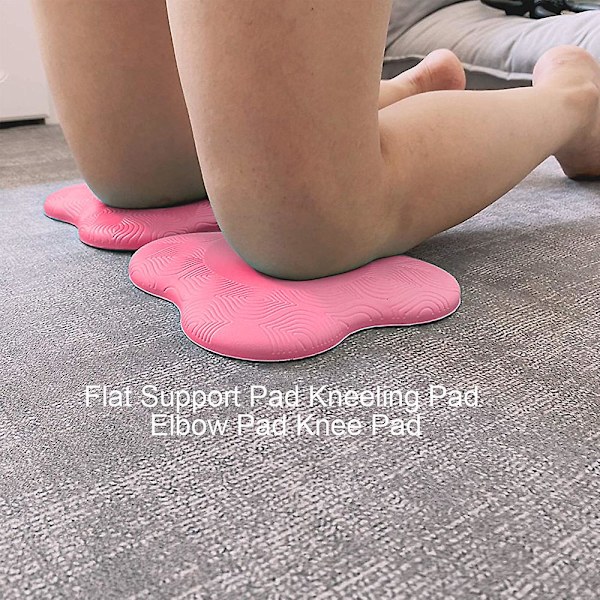 Yogaknäskydd, halkfri yogamattor för bekväm och lätt rosa