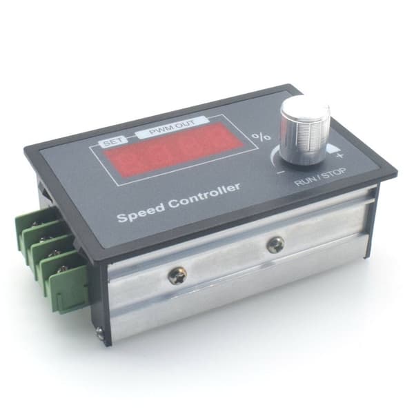 Motorhastighetskontroller, PWM DC 6 12V 24V 36V 48V 30A Motorhastighetsregulator Justerbar med Start Stopp-bryter