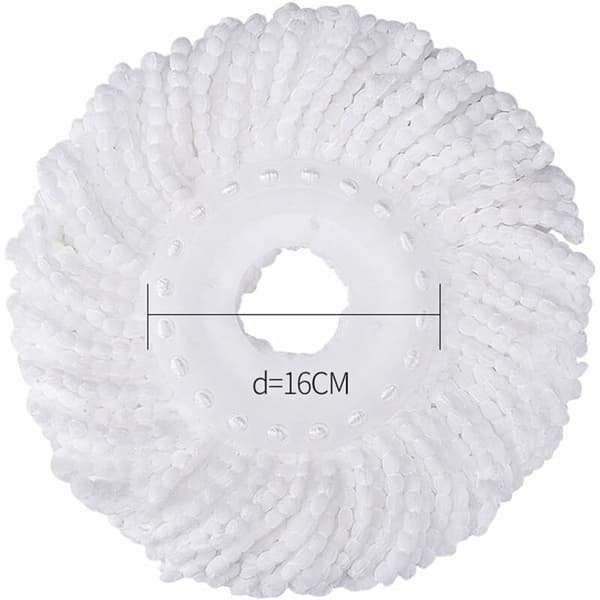 3-pak moppehoder for Hurricane Spin Mop erstatningshode mikrofiber moppehode runde formede påfyll standardstørrelse