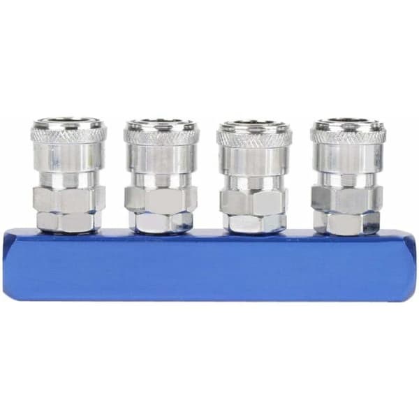 12mm Pneumatisk Snabbkoppling 2/3/4/5 Vägs Montering Hontråd Conn