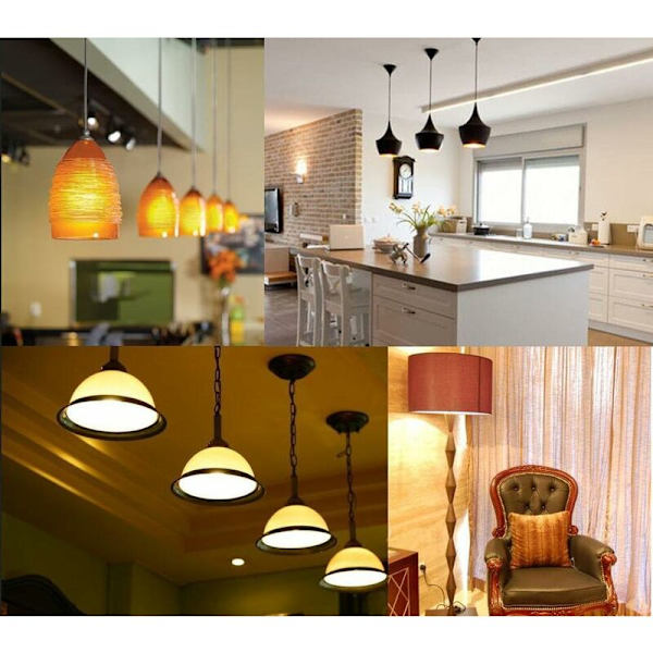 Led-pære, E27 60W 5850LM 550W ækvivalent konvertering aluminium