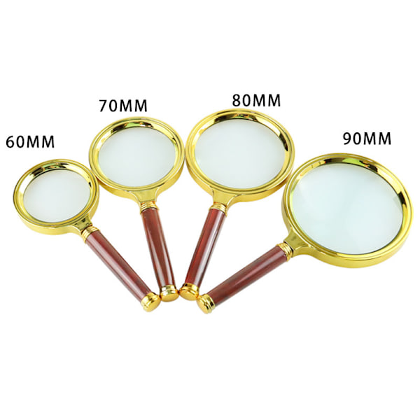 1 st Handhållen läsglas, 6x förstoringsglas för läsning,