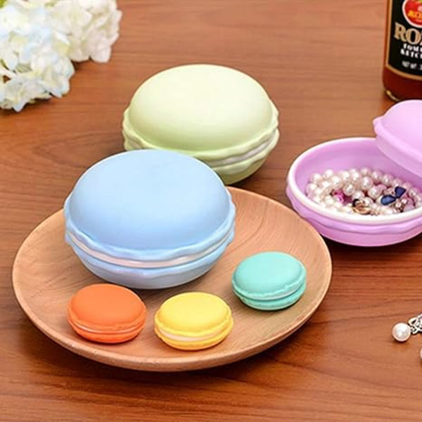 4 st Jätte Macaron Förvaringslåda Färgglada Stora Macaron Smycken S