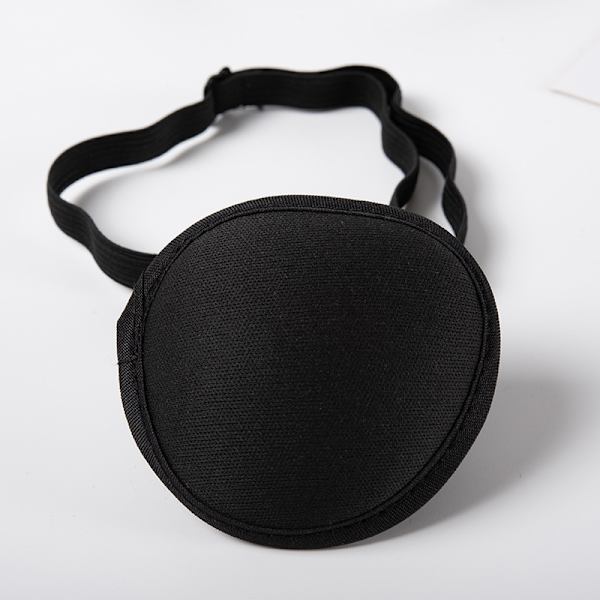 3-delad justerbar mjuk och bekväm piratögonmask för barn och vuxna, enkel ögonmask för amblyopi och lata öga