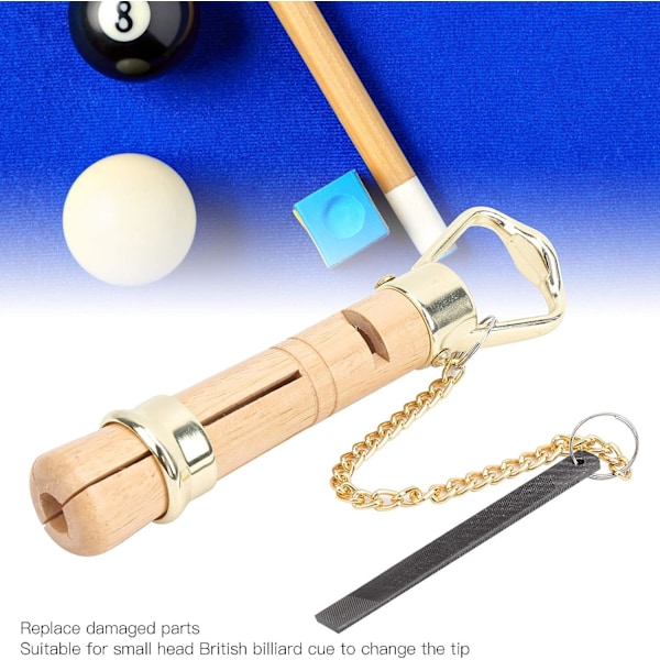 Pool Cue Tip Reparationsverktyg, Professionellt Trä Cue Tips Clamp Reparationsverktyg, Bärbart Biljard Cue Tip Reparationsverktyg