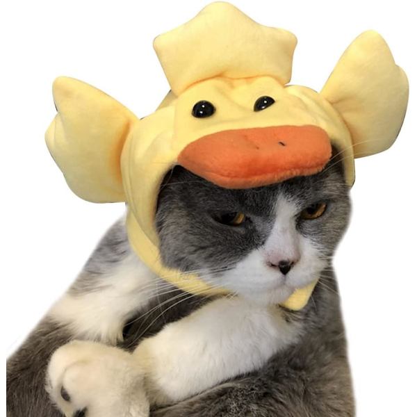 Cosplay kjæledyrhatt, komfortabel gul andeform kjæledyrhatt hodeplagg A