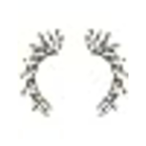 Smykkejakke øredobber Sparkly Zircon Pave Metal Ear Cuff Wrap C