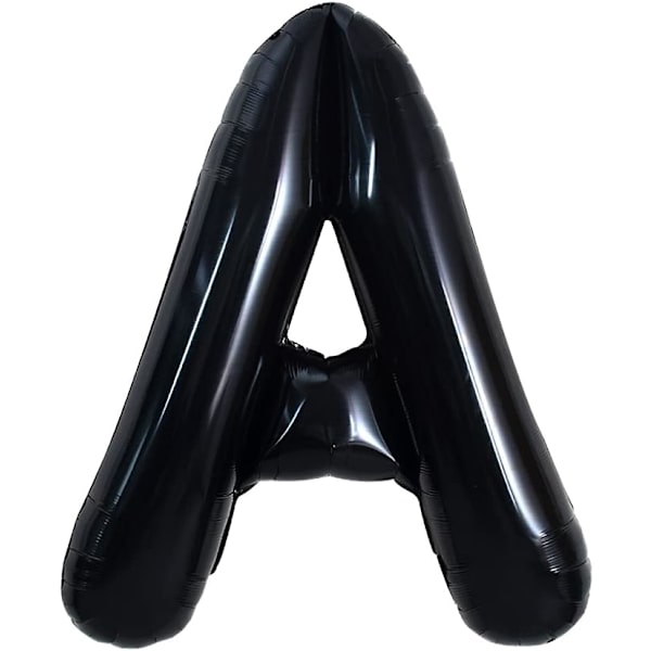 32 tommer store sorte A-bogstav balloner jumbo heliumballoner, folie