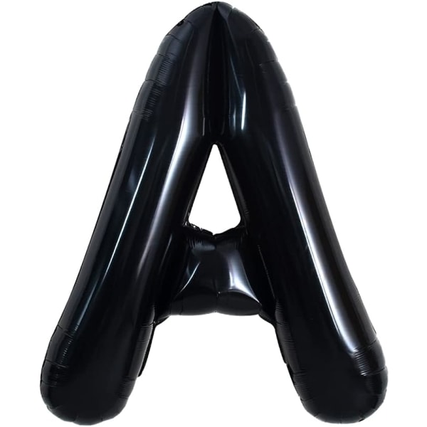 32 tum stora svarta ett brev ballonger Jumbo helium ballonger, folie