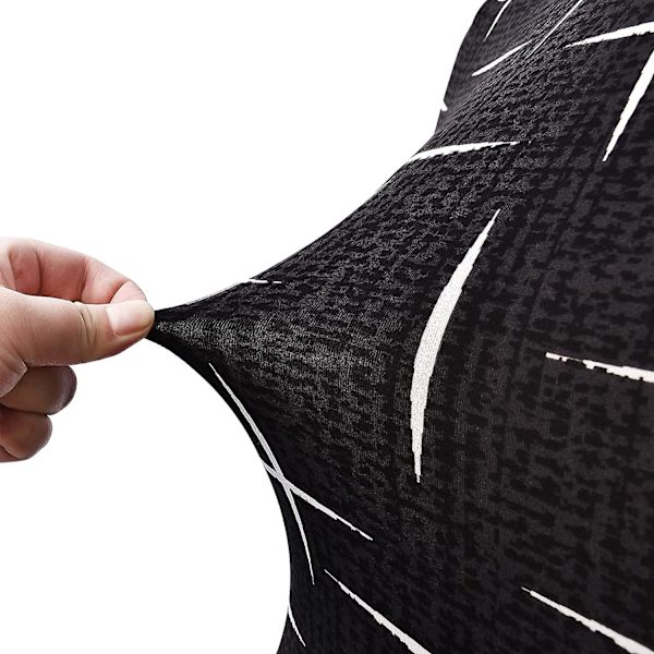2 st tryckta stretchiga barstolsöverdrag för höga barstolar