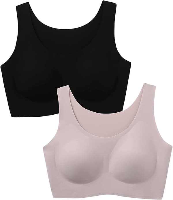 2 stk. Magic Wirefree Seamless BH til kvinder Let Smoothing Pu