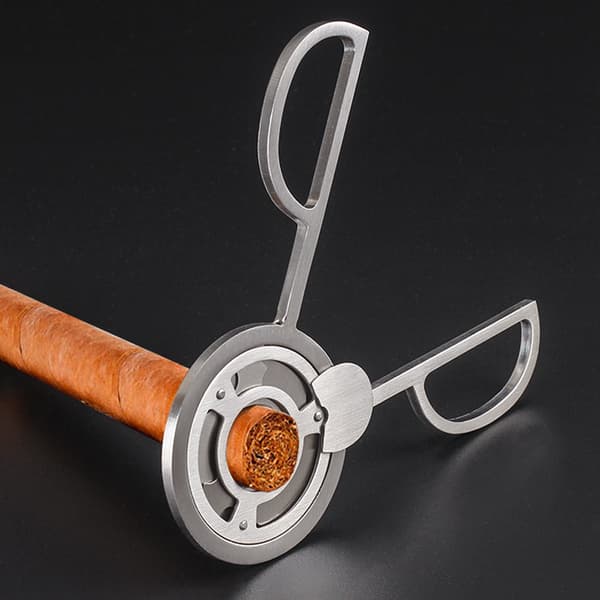 Sigarsaks 3 Blader, Sigarkutter, Høy Kvalitet Trippel 3 Blader Rustfritt Stål Sigarkutter Lomme Gadgets Kniver Cubanske Sigarsaks