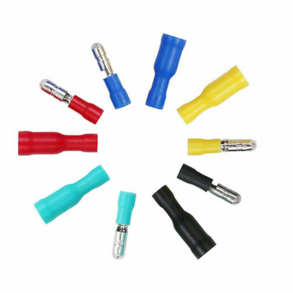 100 st Elektriska Öglor Isolerade Elektriska Crimpterminaler & Kon