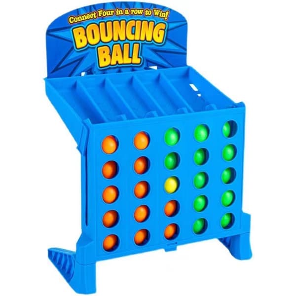 Anslut studsande boll 4 skjutspel, klassiskt 4-i-rad-spel