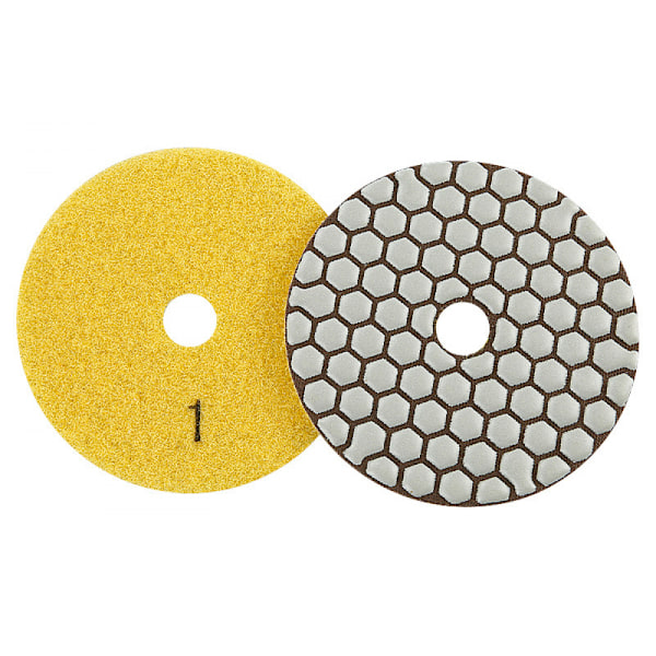 Diamantpoleringspuder - 7 pakker tørre diamantpoleringspuder 4\"/100mm til Ma