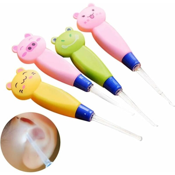 4 ST Luminous Ear Cleaner Spoon, Ear Pick, Cleaning Cleaning Spo