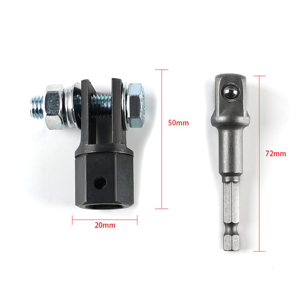 Kraftig Universal Sakseløfteradapter, Brug med 1/2\" Slagnøgle, til Bil, Autocamper, Trailer