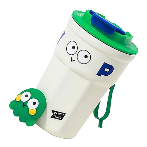 Reisekrus i rustfritt stål med isolert kopp og lokk, søt design for kontoret 400ml