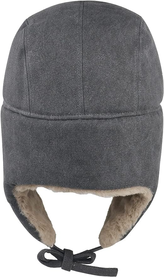 Vinter Trapper Hat for Menn Trooper Russisk Hat Øreklaffer Ushanka
