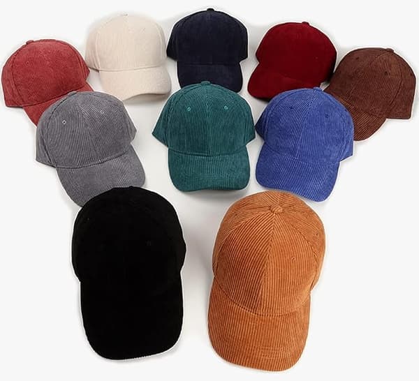 Dame Baseball Hat, Efterår Vinter Fløjl Baseball Hatte til Kvinder Mode Casual Buet Skygge Kasketter