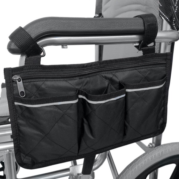Side Håndliste Opbevaringspose, Side Håndliste Opbevaring Multi-Pocket Opbevaringspose Pung med Reflekterende Strimmel Bærbar