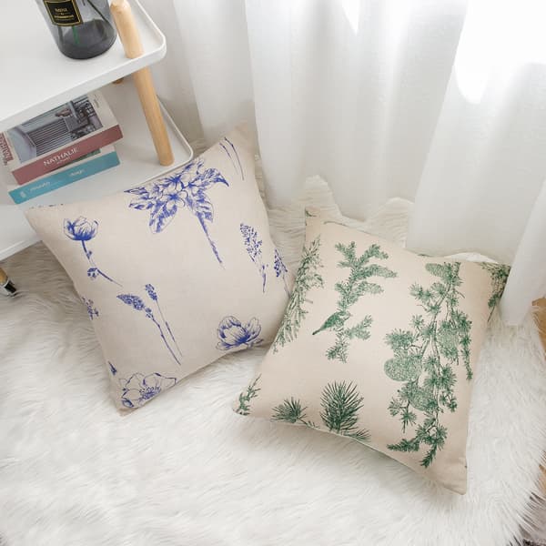 Sæt med 4 stk. Pudebetræk 45x45cm Søde Dekorative til Sofa Stue