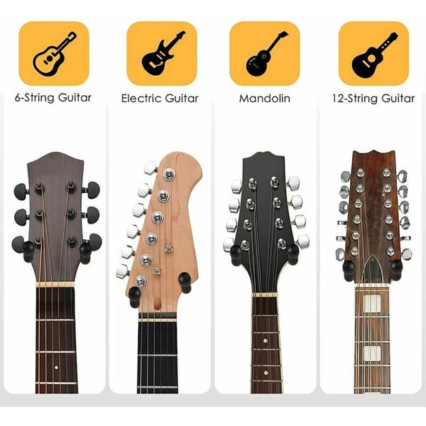 2-pack Gitarrväggfäste, Gitarrkrok, Svängbar, Massivt Trägitarrväggkrok, Bok