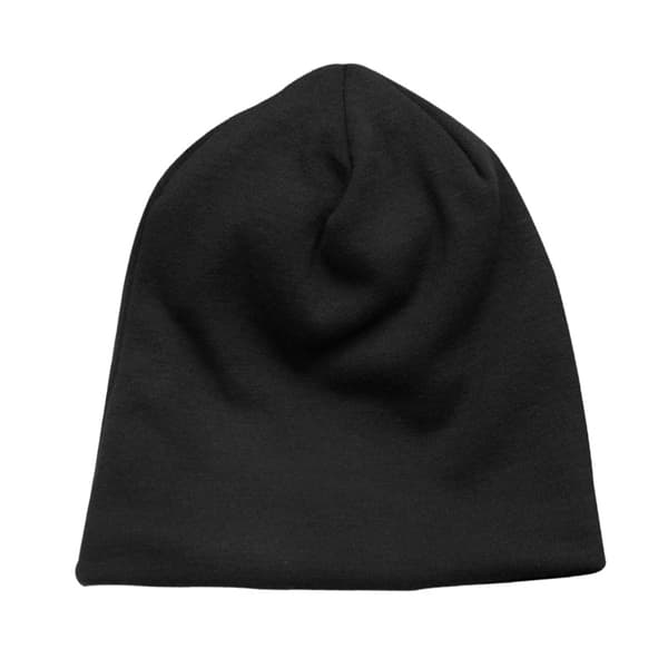 Efterår og vinter casual pile-up cap sort strikket hovedsæt cap