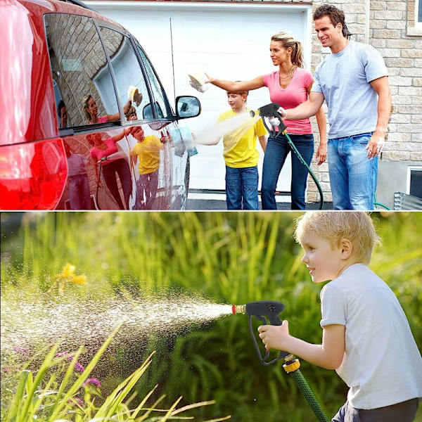 Painepesuripistooli 5 vesisuutinkärjellä autonpesuun