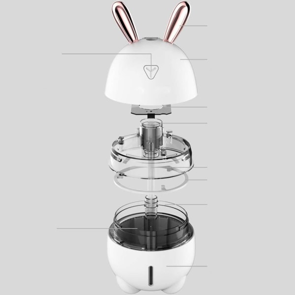 Cartoon Humidifier Mini Cute Rabbit USB Luftfuktare Portable Humid