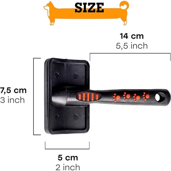 Koiran ja kissan harja - Ihanteellinen pitkä- ja lyhytkarvaisille lemmikeille - Sopii
