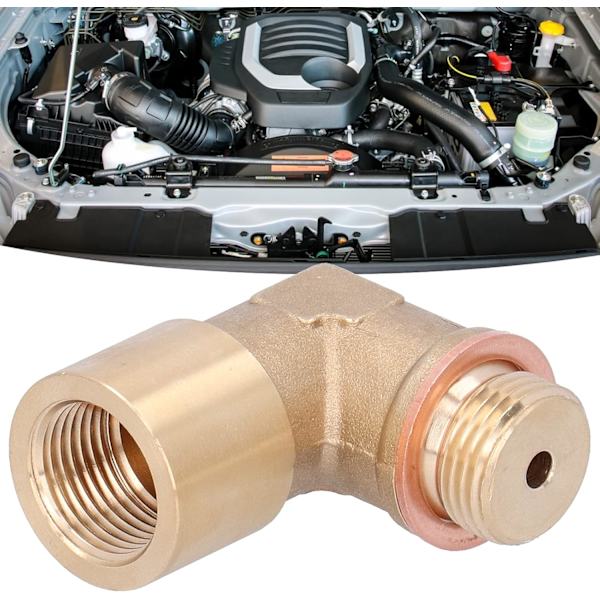 Oxygen Sensor Adapter, Universal M18x1.5 Oxygen Sensor Forlænger 90 Grader Vinklet Oxygen Sensor Forlænger Spacer Adapter til Bil