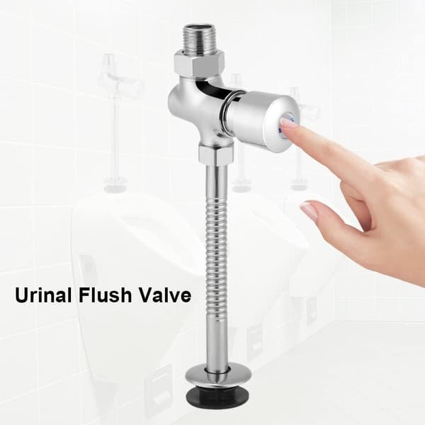Urinalspyleventil i sinklegering, overflatemontert forsinkelsesventil for urinal