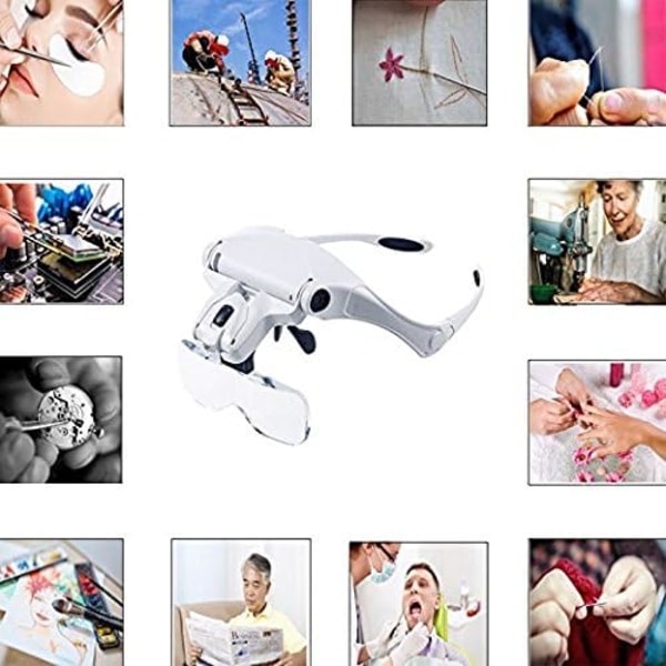 Hovedlupper med LED-belysning