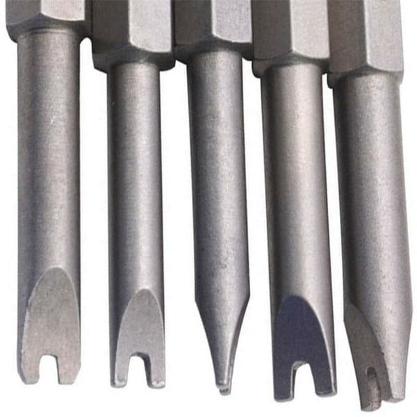Borrchuck S2 Legering Stål U-formad Skruvmejsel Bits 1/4 Hex Shan