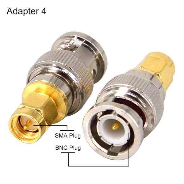 Pakke BNC til SMA Koaksial RF Stik - SMA til BNC Adapter