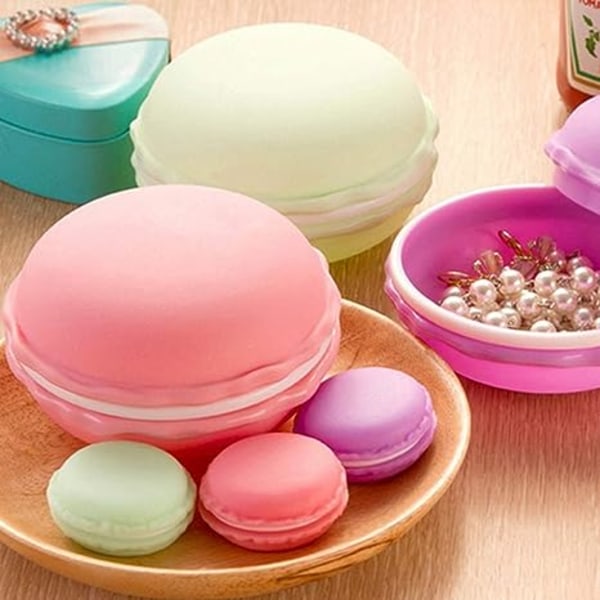 4 st Jätte Macaron Förvaringslåda Färgglada Stora Macaron Smycken S