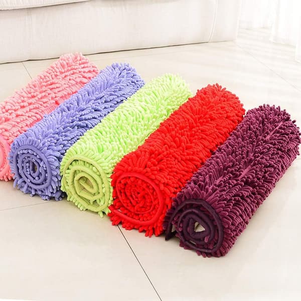 Myk Chenille Badematte Ekstra Myk og Absorberende Mikrofiber Shag