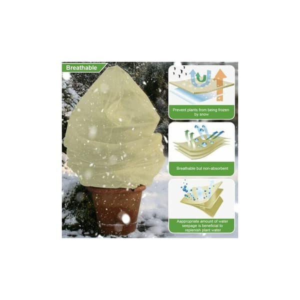 2PCS Vinterdeksel Plantebeskyttelsesdeksel for vinter - 100 x 80 cm
