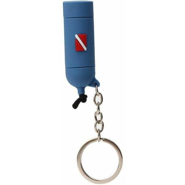 Mini nyckelring med dykmotiv (blå)