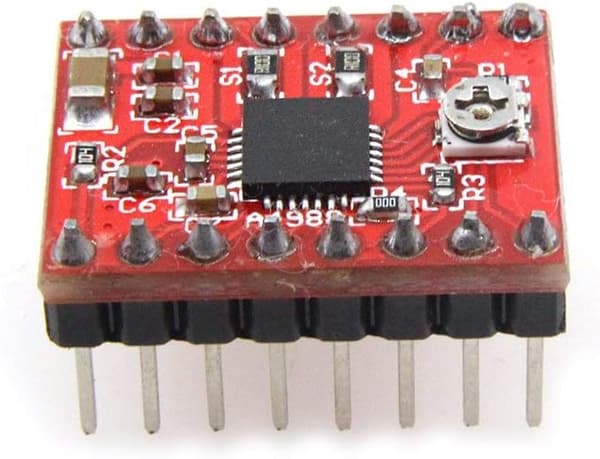 A4988 StepStick Kompatibel Stepper Motor Plunger Modul med Varme