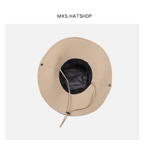 Herre Spand Spand med Snørelukning Solbeskyttelse Floppy Visor Spand Hat