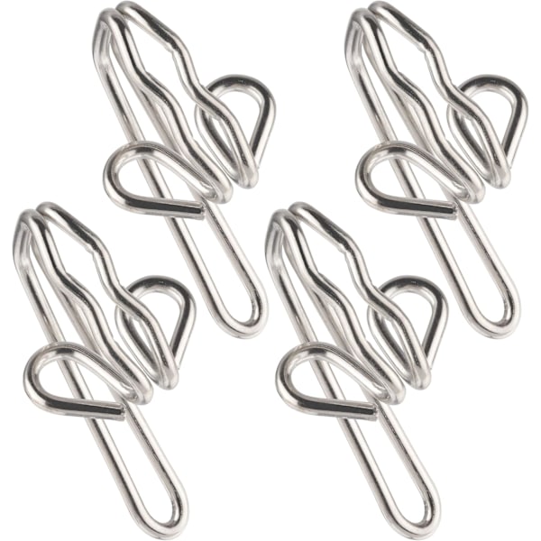Kraftiga gardinkrokar i metall (50-pack) Gardiner, draperier, veck